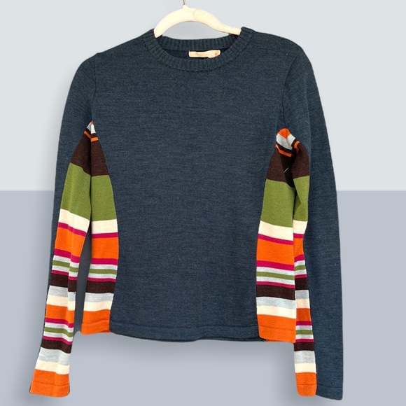 SMARTWOOL Colorblock Side Crewneck Top